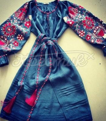 Платье вышиванка в стиле бохо "Дерево жизни" фото Крестик