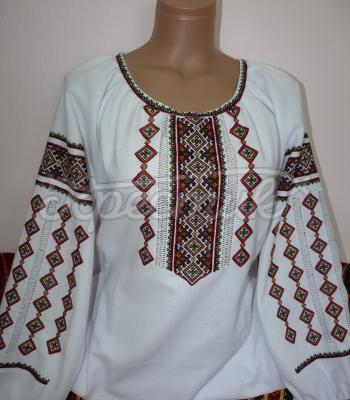 Женская вышиванка низинка "Сварговые ромбы" фото Крестик Киев