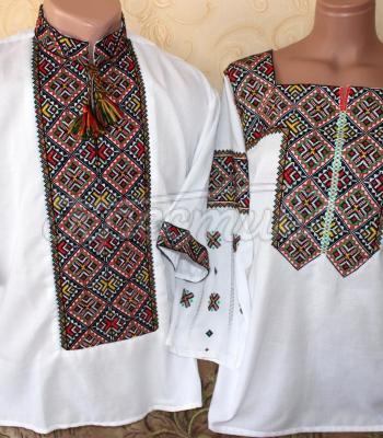 Парные вышиванки "Цветные" фото