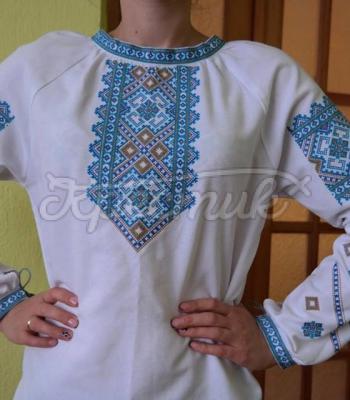 Женская вышиванка "Голубая лагуна" купить