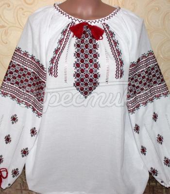 Женская вышиванка "Бордовая россыпь 2"купить
