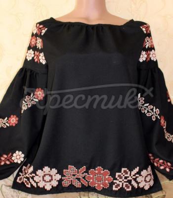 Вышитая блуза "Астры" купить