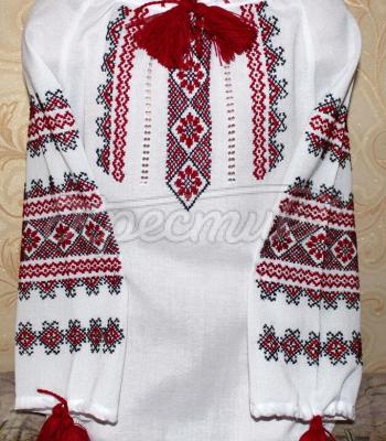 Женская вышиванка " Красные орнаменты 2" купить