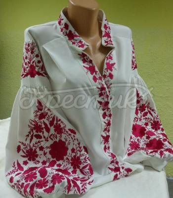 Женская вышиванка Цветочное пламя фото