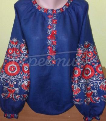 Вышиванка женская Красное солнце фото