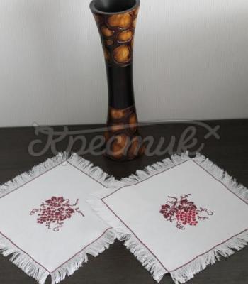 Набор салфеток с вышивкой «Виноград» купить Киев