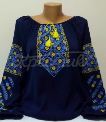 Женская вышиванка " Небо и солнце" купить
