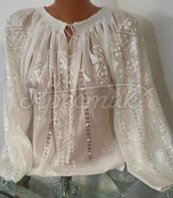 Вышиванка на марлевке "Сияющий маркизет" фото