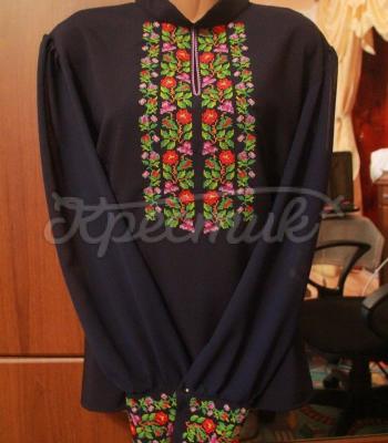 Женская вышиванка "Пражский букет" фото