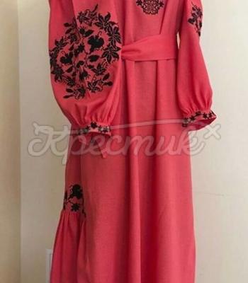 Женское вышитое платье " Грация" купить