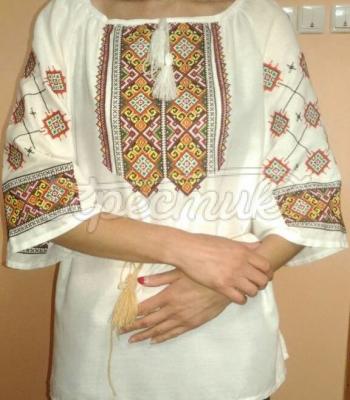 Женская вышиванка " Золото осени" купить