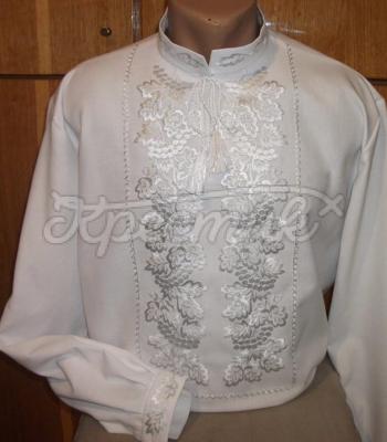  Вышиванка белым по белому "Дубок" фото