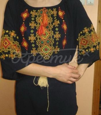 Женская вышиванка " Золото осени"  2 купить