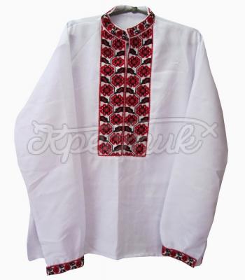 Мужская вышиванка "Маки" купить в интернете