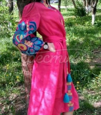 Женское вышитое платье в стиле бохо "Романтика" купить