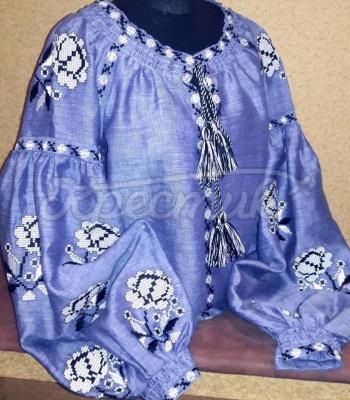 Женская вышиванка "Геометрия в цветах" купить