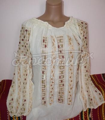 Женская вишитая рубашка на маркизете "Мокко" марлёвка фото