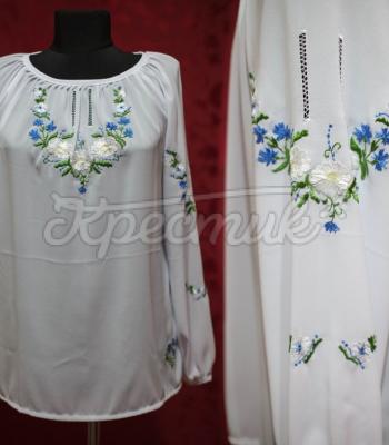 Женкая вышиванка "Василек" фото