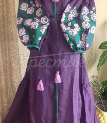 Женское вышитое платье " Лесная мавка" купить