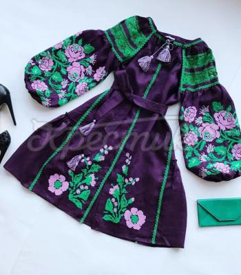 Женское вышитое платье "Лесная фея" купить