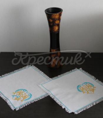 Набор вышитых салфеток  «Сердце» купить Киев.