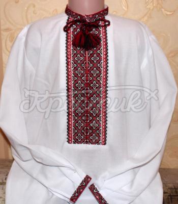 Вышитая рубашка для мальчика "Узор" фото