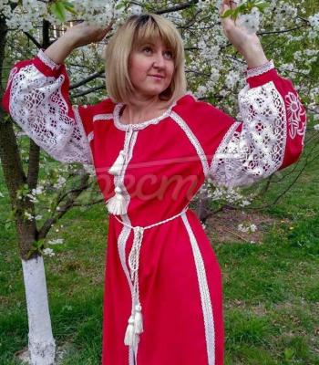 Женское вышитое платье Утонченность купить