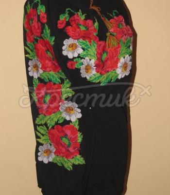 Женская вышиванка "Маки и ромашки" купить