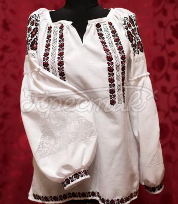 Женская вышиванка бохо "Нежность цветов"  фото