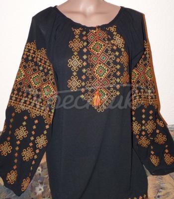 Женская блуза вышиванка из шифона купить