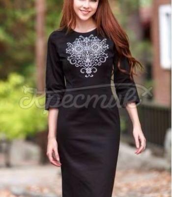 Женское вышитое платье "Элегантность" купить