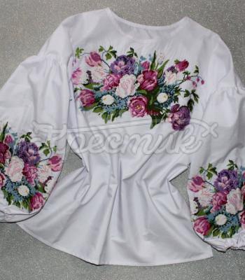 Біла жіноча вишиванка "Тіна" фото