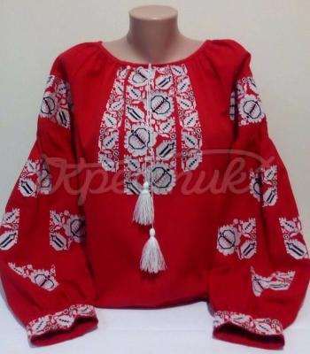 Женская вышиванка "Белые хризантемы" купить