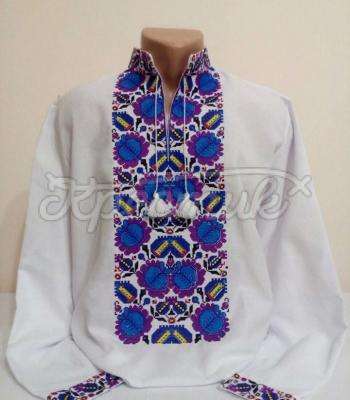 Мужская вышиванка  " Крокусы" купить