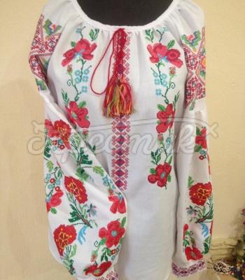 Женская вышиванка" Цветущие маки" купить
