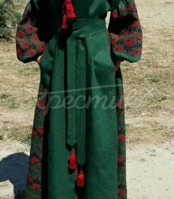 Невероятное женское платье в пол "Мавка" фото