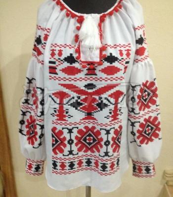 Женская вышиванка "Два кольори"