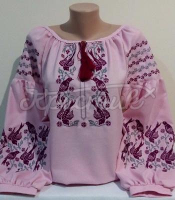 Женская вышиванка "Танец птиц" 2 купить