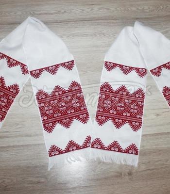 Вышитый свадебный рушник ручной работы купить