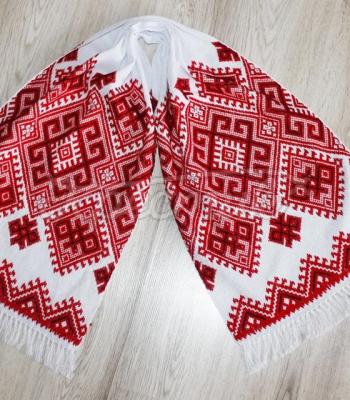 Вышитый свадебный рушник ручной работы купить