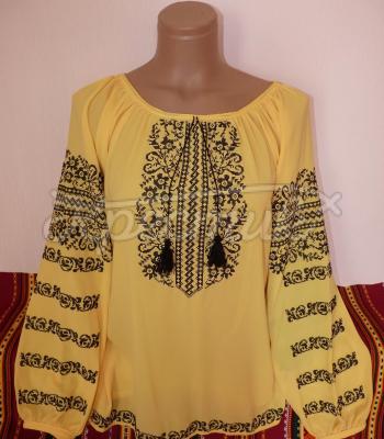 Женская вышиванка "Желтая сокаль" фото Крестик Киев