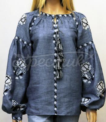 Бохо блузка с розами фото