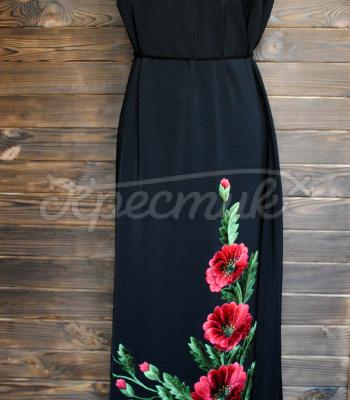 Вышитое платье  "Нежность" фото