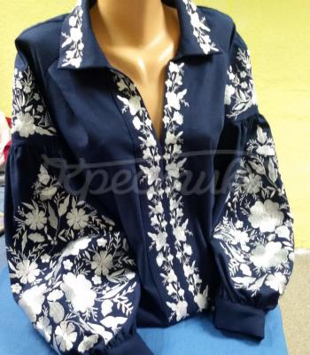 Женская вышиванка "Цветочная гармония" фото