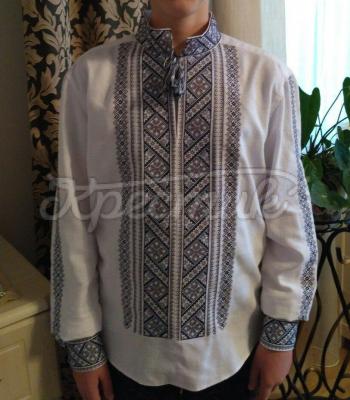 Мужская вышиванка "Цвет удачи" фото