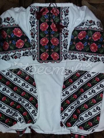 Женская вышиванка "Борщевская цветочная" фото