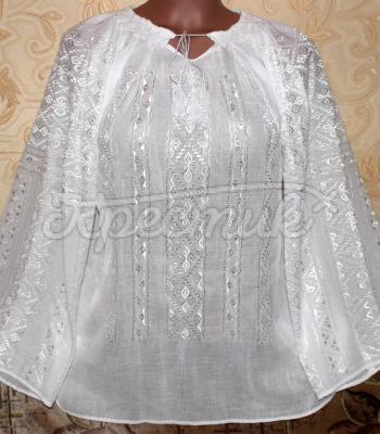 Маркизетовая блузка иней марлевка фото