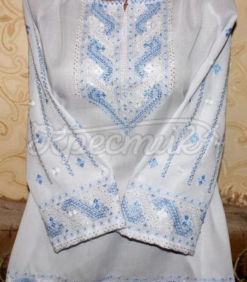 Вышитая женская блузка Бисерная фото