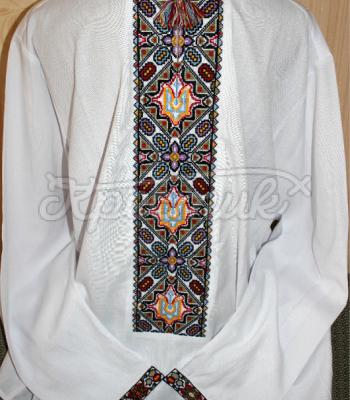  Мужская вышиванка с национальной символикой "Отчизна" Киев