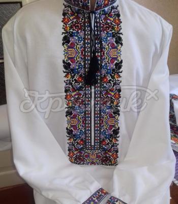 Мужская борщевская вышиванка "Свобода воли" фото Крестик Киев
